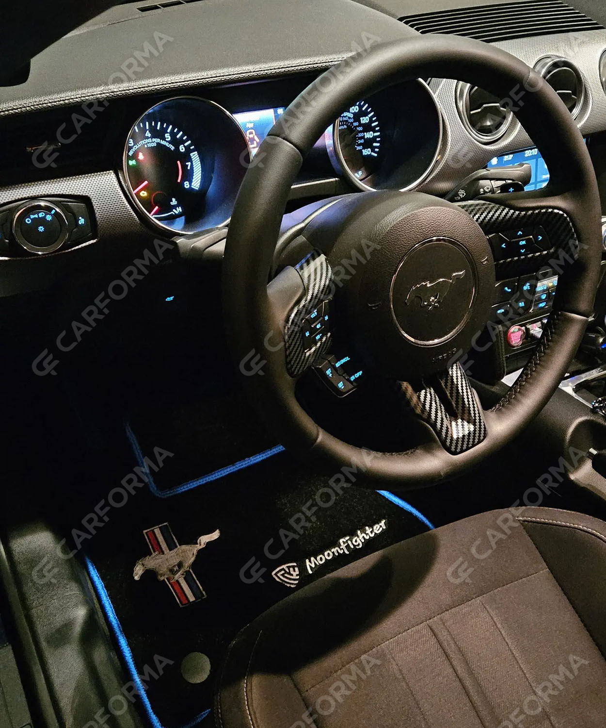 Ворсовые коврики на Ford Mustang VI 2013&nbsp;-&nbsp;2023 в Омске
