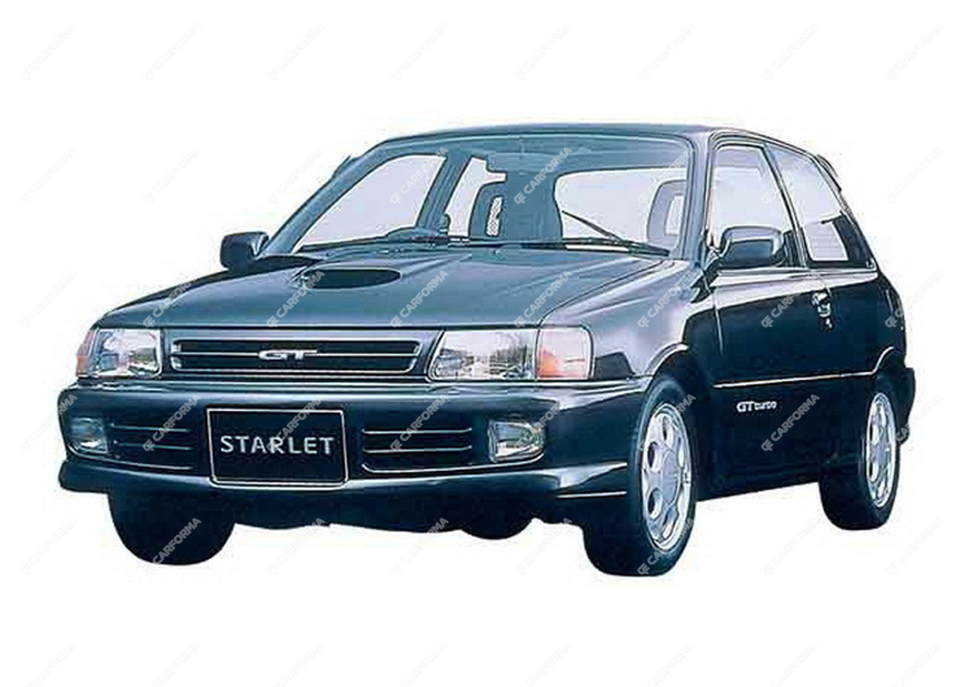 Ворсовые коврики на Toyota Starlet (P80) 1989 - 1995