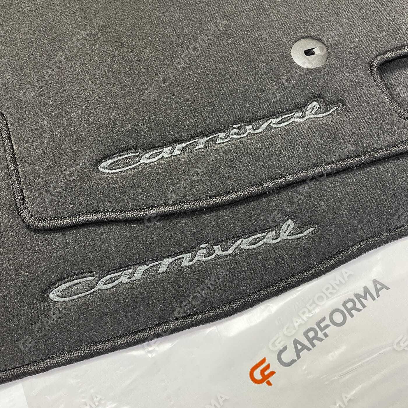 Ворсовые коврики на KIA Carnival IV 7 мест с оттоманками 2020&nbsp;-&nbsp;2026 в Омске