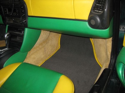 Ворсовые коврики на Porsche Boxster (986) 1996 - 2004 в Омске