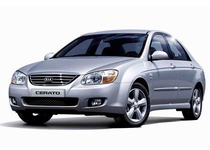 Ворсовые коврики на KIA Cerato I 2004 - 2008 в Омске