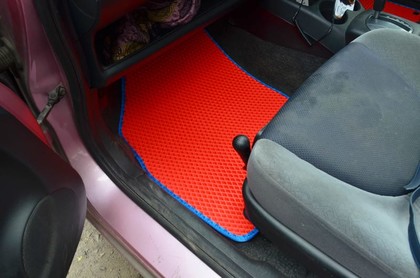 Ворсовые коврики на Honda Fit I 2001 - 2007 в Омске