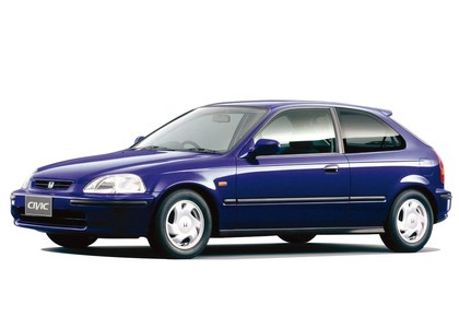 Ворсовые коврики на Honda Civic VI 3d 1995 - 2001 в Омске