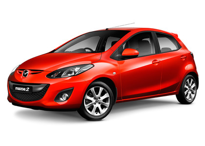 Ворсовые коврики на Mazda 2 2007 - 2015 в Омске