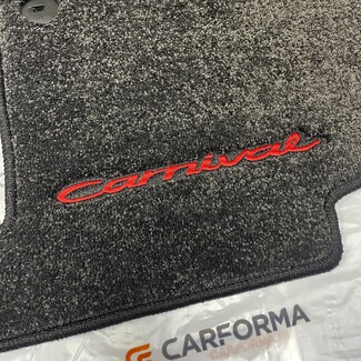 Ворсовые коврики на KIA Carnival IV 7 мест без оттоманок 2020&nbsp;-&nbsp;2026 в Омске