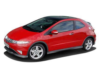 Ворсовые коврики на Honda Civic VIII 3d 2006 - 2011 в Омске