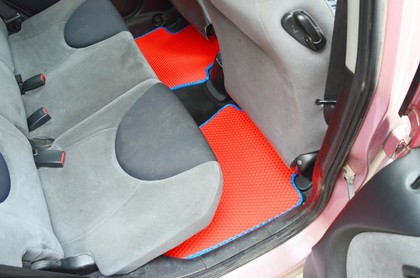 Ворсовые коврики на Honda Fit I 2001 - 2007 в Омске