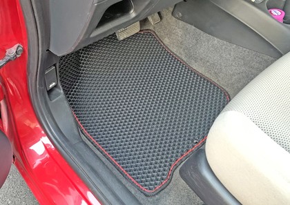 Ворсовые коврики на Honda Fit I 2001 - 2007 в Омске